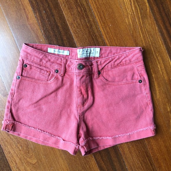 Lucky Brand Other - Lucky Brand Riley Terracotta Denim Shorts - Sz 14